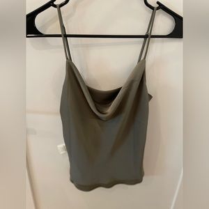 Aritzia cowlneck camisole. No longer sells this color. Beautiful army green.